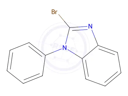 Chemical structure of 1H-Benzimidazole, 2-bromo-1-phenyl-