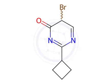 Chemical structure of 5-Bromo-2-cyclobutyl-3,4-dihydropyrimidin-4-one