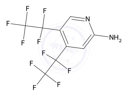 Chemical structure of 4,5-Bis(1,1,2,2,2-pentafluoroethyl)pyridin-2-amine