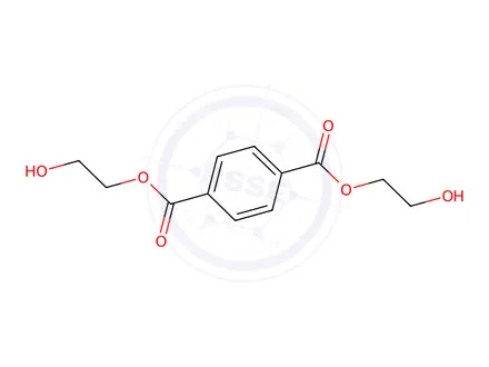 Chemical structure of bis(2-hydroxyethyl) benzene-1,4-dicarboxylate