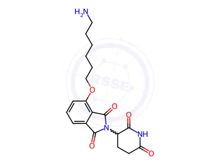 Chemical structure of Thalidomide-O-C6-amine