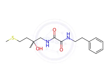 Chemical structure of N1-(2-Hydroxy-2-methyl-4-(methylthio)butyl)-N2-phenethyloxalamide