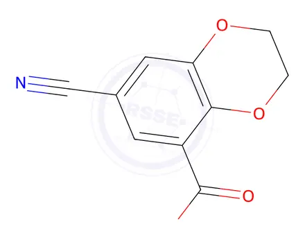 Chemical structure of 7-cyano-2,3-dihydro-1,4-benzodioxine-5-carboxylic Acid