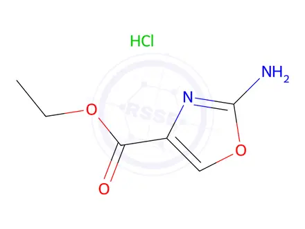 Chemical structure of 4-Oxazolecarboxylic acid, 2-amino-, ethyl ester