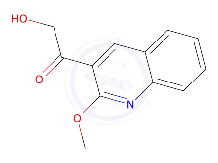 Chemical structure of 2-Hydroxy-1-(2-methoxyquinolin-3-yl)ethan-1-one