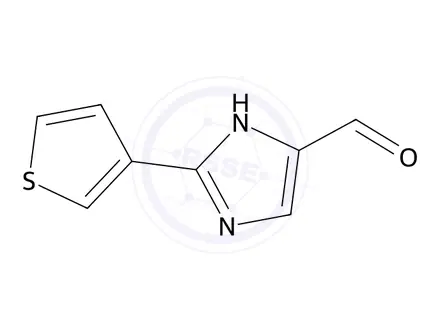 Chemical structure of 2-(Thiophen-3-yl)-1H-imidazole-5-carbaldehyde