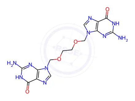 Chemical structure of O-[(Guanin-9-yl)methyl]Acyclovir