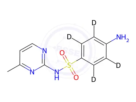 Chemical structure of Sulfamerazine-d4
