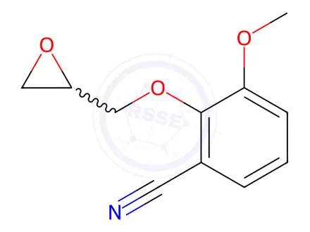 Chemical structure of 3-Methoxy-2-(oxiran-2-ylmethoxy)benzonitrile