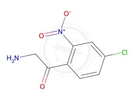 Chemical structure of 2-Amino-1-(4-chloro-2-nitrophenyl)ethan-1-one