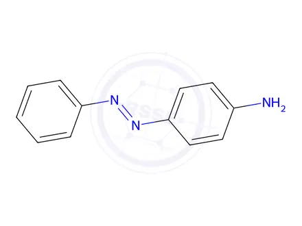 Chemical structure of 4-Aminoazobenzene