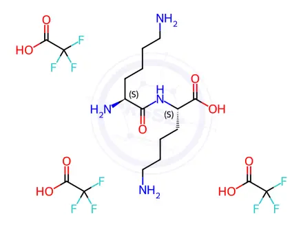 Chemical structure of Lisdexamfetamine Dimesylate Impurity 10 Tritrifluoroacetate