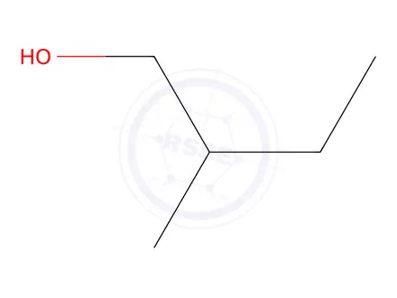 Chemical structure of 2-METHYL-1-BUTANOL