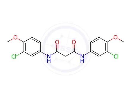 Chemical structure of N,N'-Bis(3-chloro-4-methoxyphenyl)propanediamide