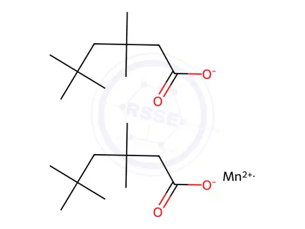 Chemical structure of manganese neodecanoate