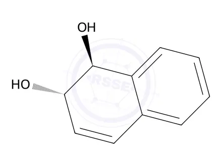 Chemical structure of Trans-1,2-Dihydro-1,2-Naphthalenediol