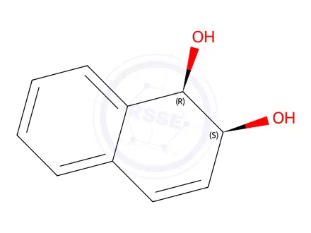 Chemical structure of syn-1,2-Dihydro-1,2-naphthalenediol