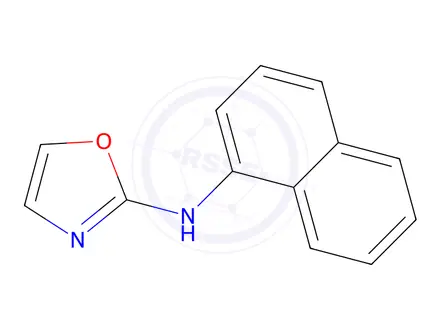 Chemical structure of N-(2-Oxazolyl)-1-naphthylamine