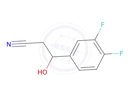 Chemical structure of 3-(3,4-Difluorophenyl)-3-hydroxypropanenitrile