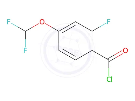 Chemical structure of 4-(Difluoromethoxy)-2-fluorobenzoyl chloride