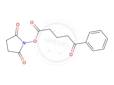 Chemical structure of 2,5-Dioxopyrrolidin-1-yl 5-oxo-5-phenylpentanoate