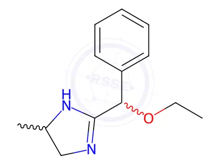 Chemical structure of 2-(α-Ethoxybenzyl)-5-methyl-2-imidazoline