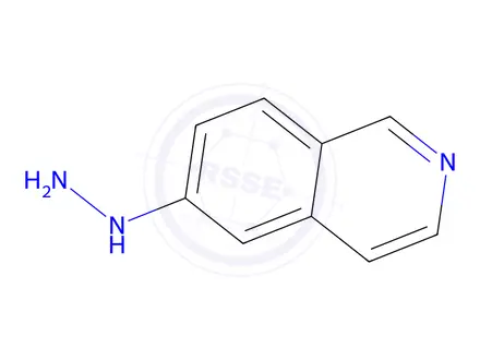 Chemical structure of Isoquinolin-6-ylhydrazine Dihydrochloride