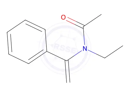 Chemical structure of Acetamide, N-ethyl-N-(1-phenylethenyl)-