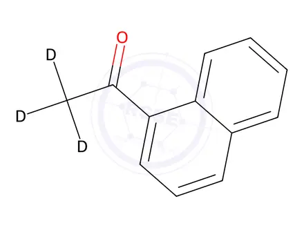 Chemical structure of 1'-Aceto-d 3-naphthone