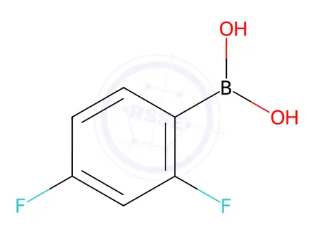 Chemical structure of 2,4-Difluorophenylboronic Acid