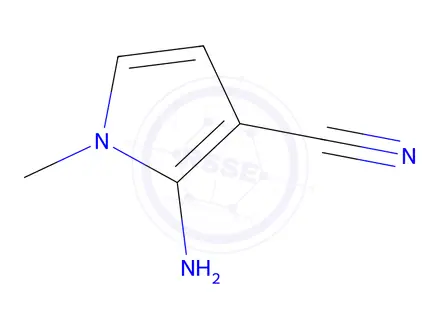 Chemical structure of 2-Amino-1-methyl-1H-pyrrole-3-carbonitrile