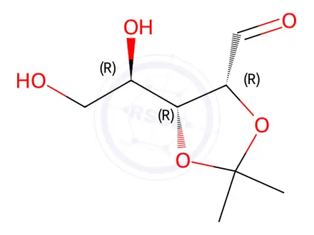 Chemical structure of 2,3-O-Isopropylidene-D-ribofuranoside