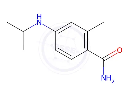 Chemical structure of 2-methyl-4-(propan-2-ylamino)benzamide