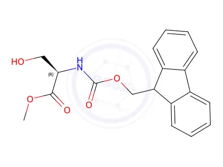 Chemical structure of Fmoc-D-Serine methyl ester