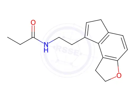 Chemical structure of N-(2-(1,6-dihydro-2H-indeno[5,4-b]furan-8-yl)ethyl)propionamide