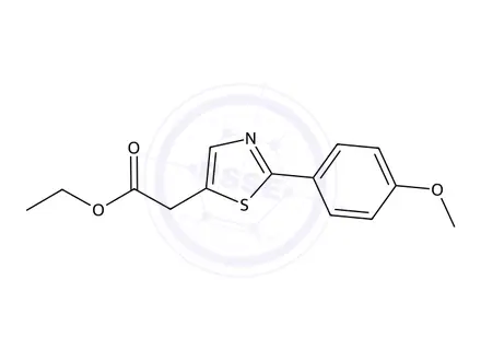 Chemical structure of Ethyl 2-(2-(4-methoxyphenyl)thiazol-5-yl)acetate