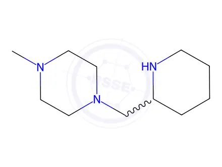 Chemical structure of 1-Methyl-4-(2-piperidinylmethyl)piperazinedihydrochloride