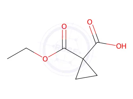 Chemical structure of 1-(ethoxycarbonyl)cyclopropane-1-carboxylic acid