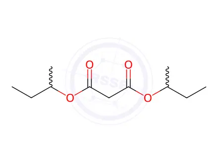 Chemical structure of Malonic acid bis(1-methylpropyl) ester