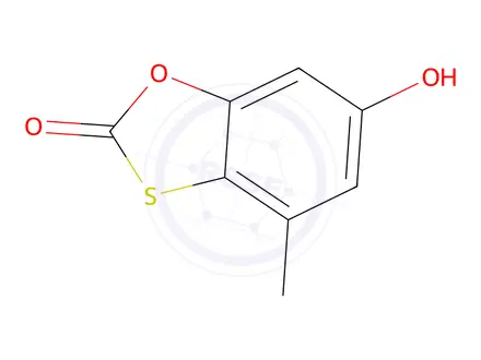 Chemical structure of 6-Hydroxy-4-methyl-2H-1,3-benzoxathiol-2-one