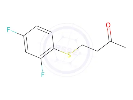 Chemical structure of 4-((2,4-Difluorophenyl)thio)butan-2-one
