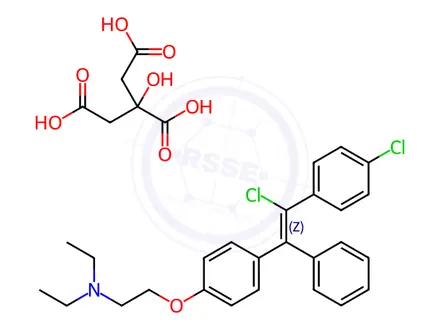 Chemical structure of Clomifene EP Impurity F (Citrate Salt)