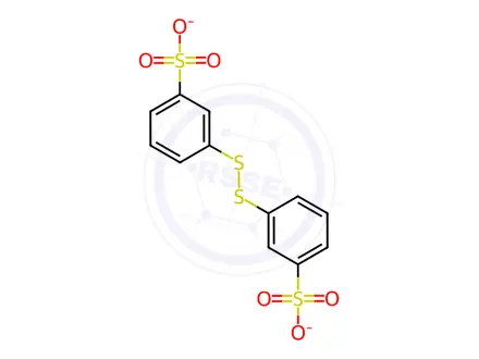 Chemical structure of disodium 3,3'-dithiobis(benzenesulphonate)