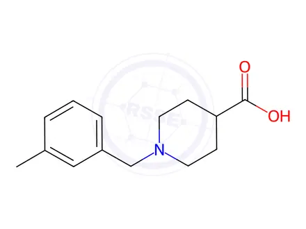 Chemical structure of 1-(3-Methylbenzyl)piperidine-4-carboxylic acid