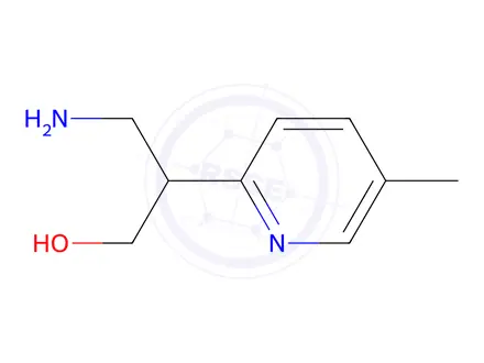Chemical structure of 3-Amino-2-(5-methylpyridin-2-yl)propan-1-ol