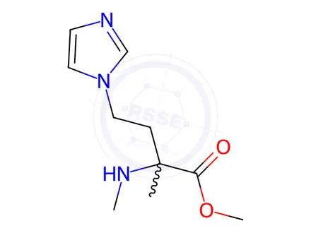 Chemical structure of Methyl 4-(1h-imidazol-1-yl)-2-methyl-2-(methylamino)butanoate