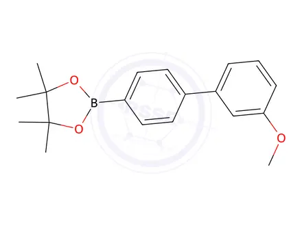 Chemical structure of 2-(3'-Methoxy-[1,1'-biphenyl]-4-yl)-4,4,5,5-tetramethyl-1,3,2-dioxaborolane