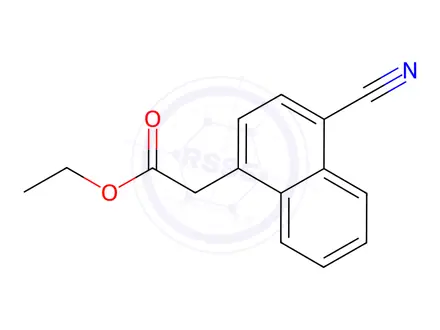 Chemical structure of Ethyl 2-(4-cyanonaphthalen-1-yl)acetate