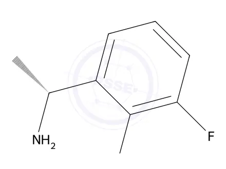 Chemical structure of (R)-1-(2-Chloro-3-fluorophenyl)ethanamine