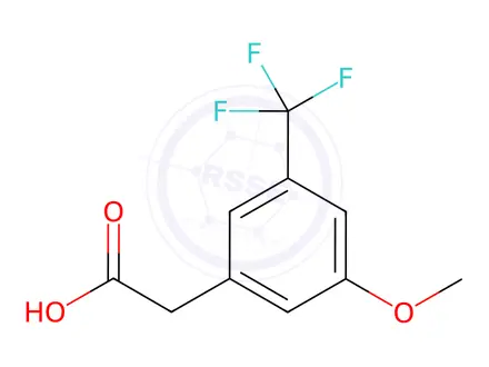 Chemical structure of 2-(3-Methoxy-5-(trifluoromethyl)phenyl)acetic acid